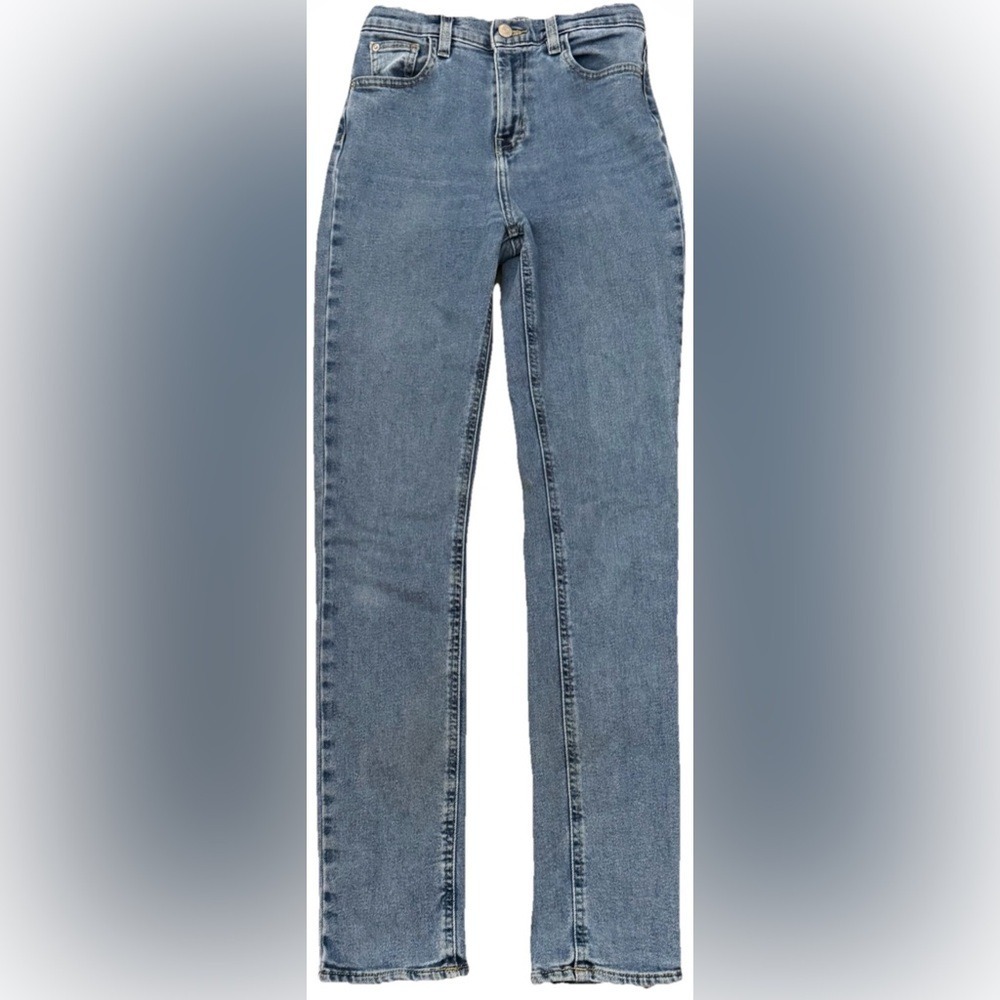 BDG Urban Outfitters Girlfriend High Rise Straight Leg‎ Blue Denim Jeans Size 26